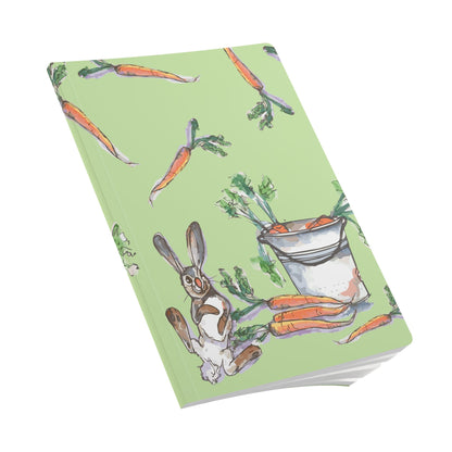 Rabbit Notebook | Whimsical Bunny Softcover Journal