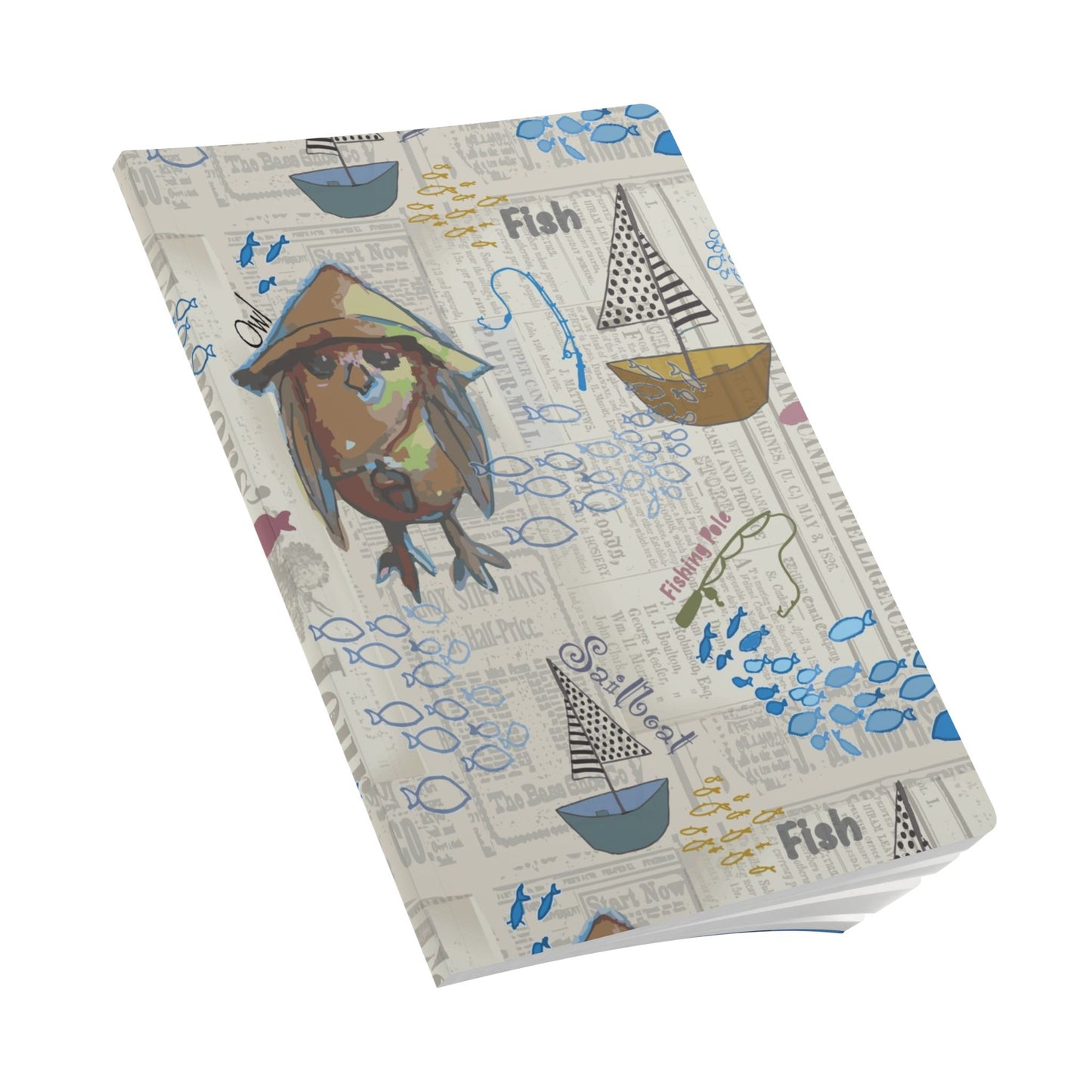 Nautical Journal | Sailboat Coastal Softcover Notebook