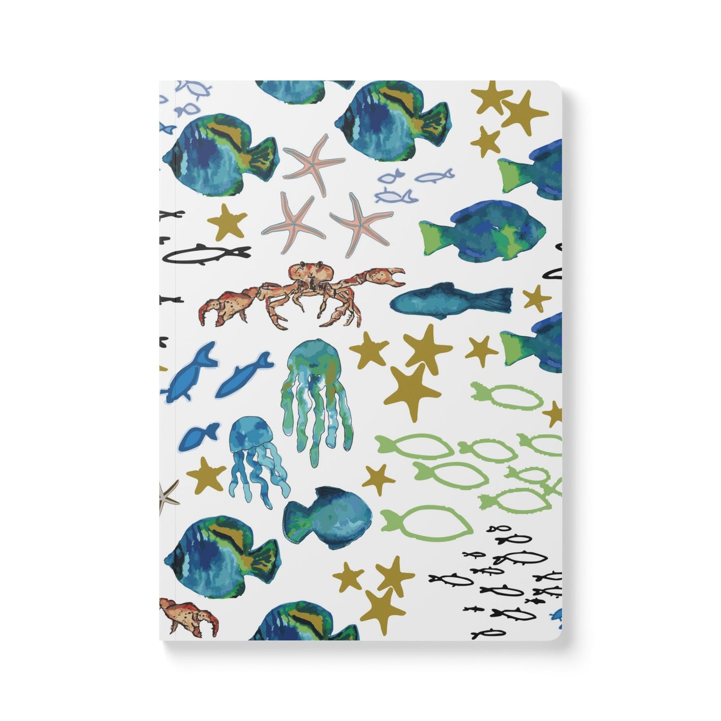 Ocean Notebook | Underwater Sea Life Softcover Journal