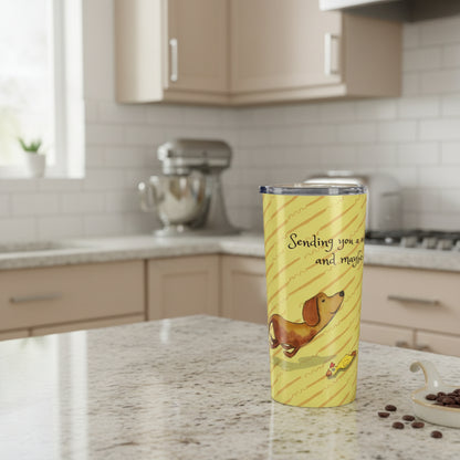 Dog Tumbler – One Doggie Delight Stainless Steel Cup | Cute Pet Design