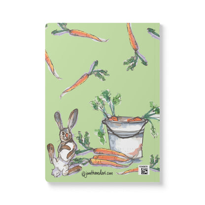 Rabbit Notebook | Whimsical Bunny Softcover Journal