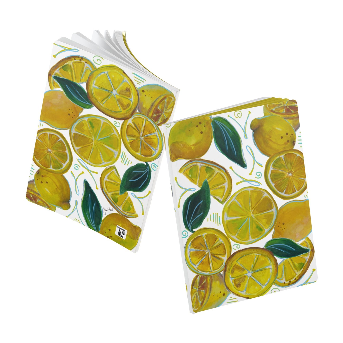 Soft Cover Journal "Lemons Galore" by Janet Hoard