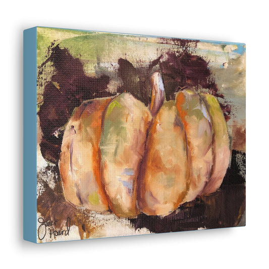 Oil Painting Giclee " Posh Pumpkin" art by Janet Hoard