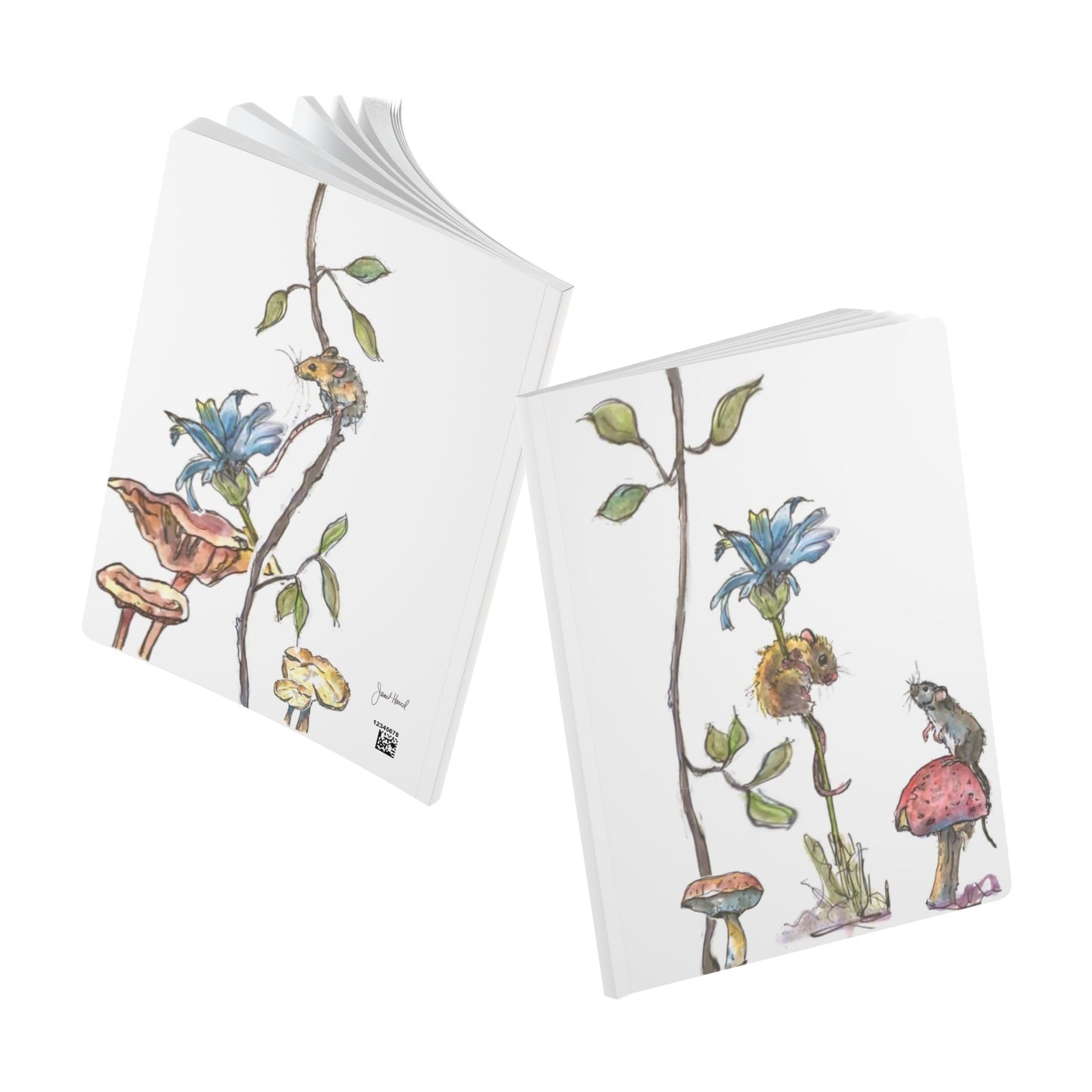 Mouse Notebook | Whimsical Cottagecore Softcover Journal