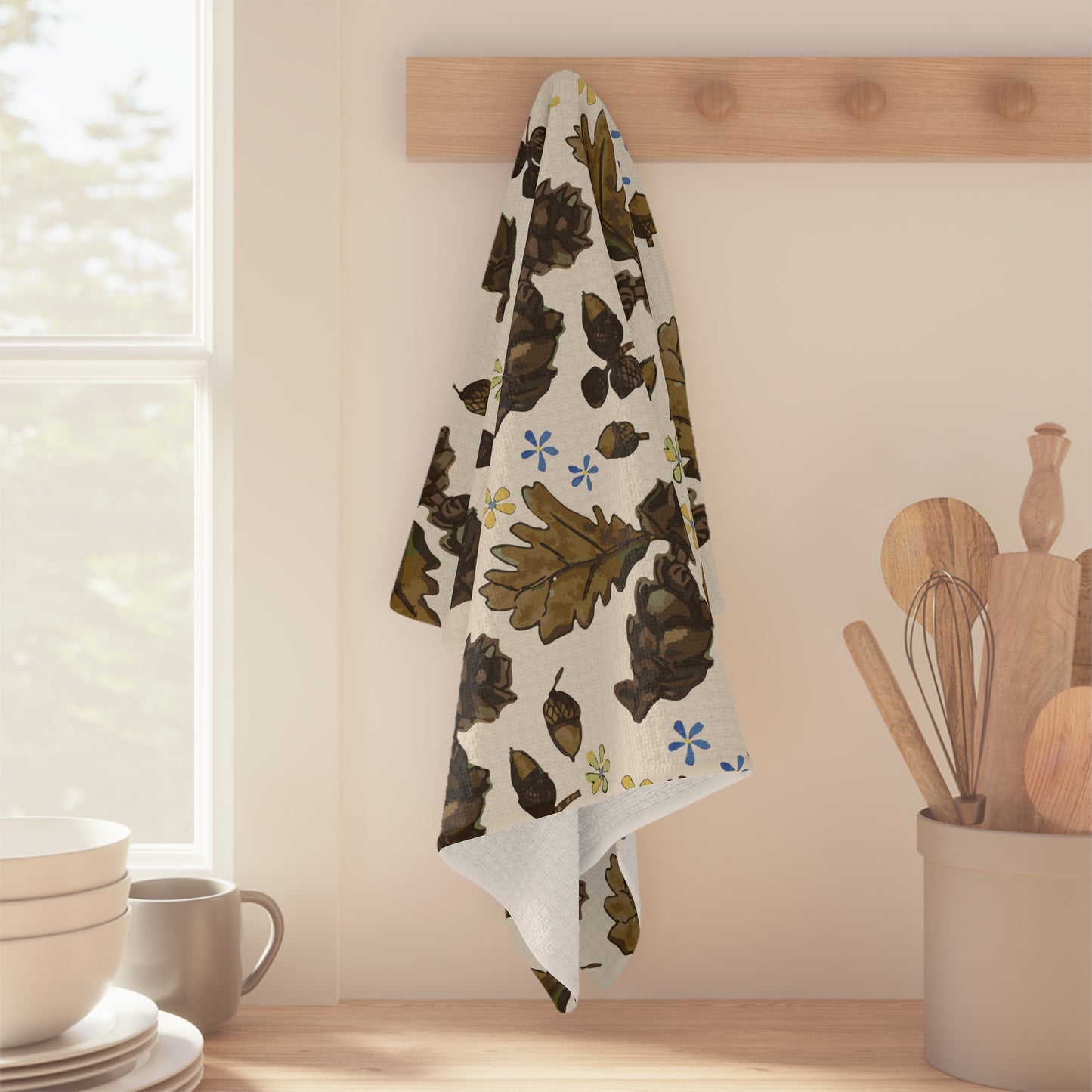 Tea Towel Microfiber "Fall Sampling" art by Janet Hoard