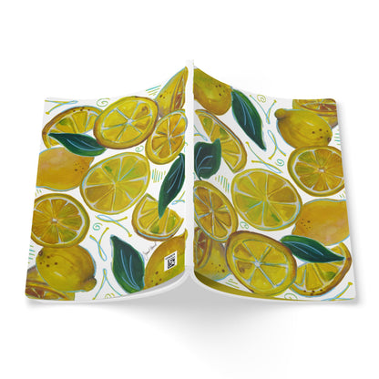 Lemon Notebook | Bright Citrus Softcover Journal