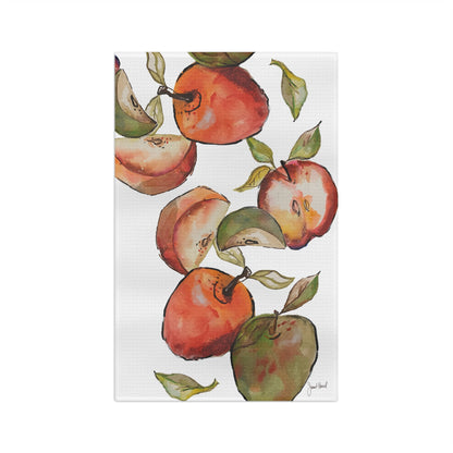 Apple Kitchen Towel | Watercolor Orchard Design