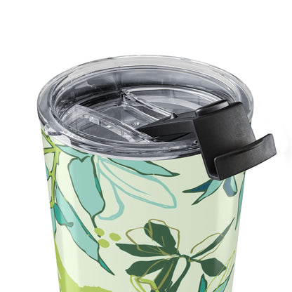 Canopy Mist Tumbler | Soft Green Botanical Travel Mug