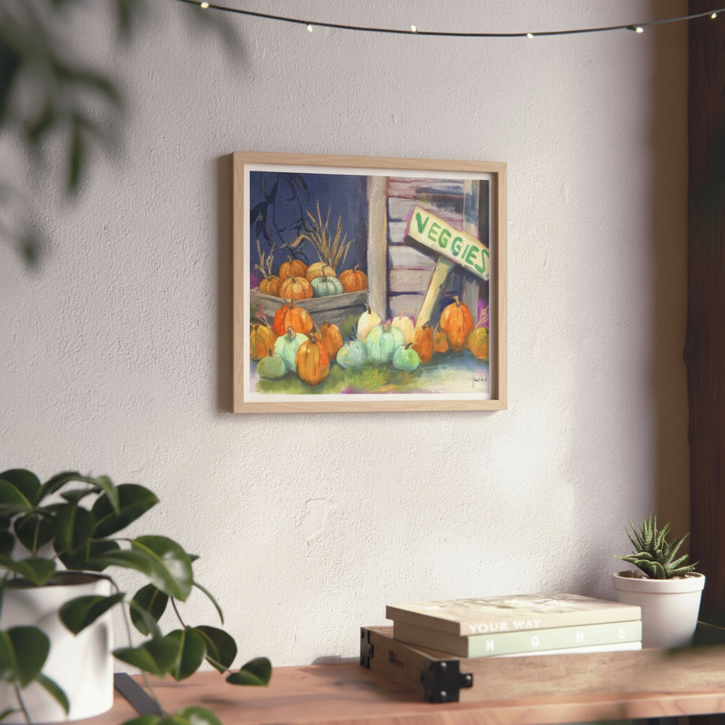 Poster -"Pumpkin Patch Market" by Janet Hoard