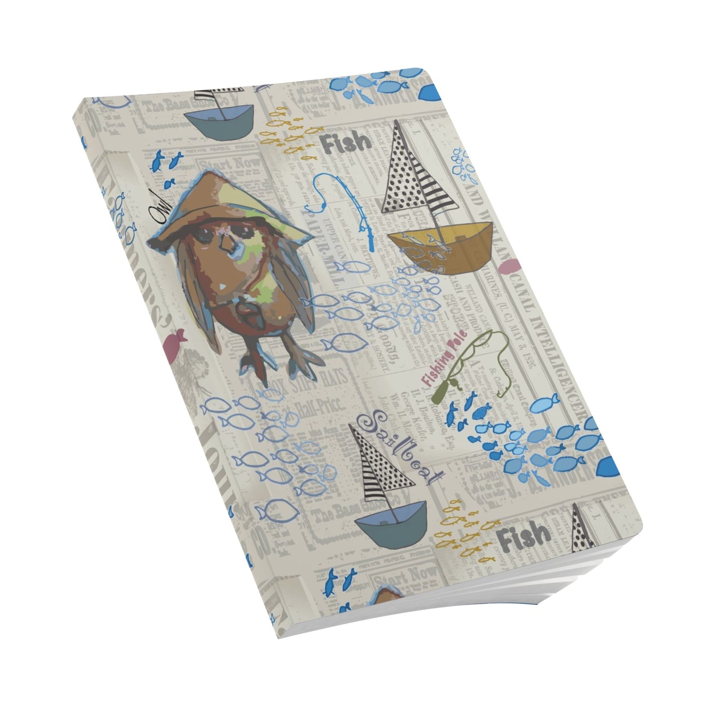 Nautical Journal | Sailboat Coastal Softcover Notebook