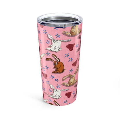 Funny Bunnies Tumbler | Cute Bunny 20oz Cup