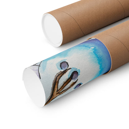 Fun Snowman Poster | Whimsical Winter Wall Art