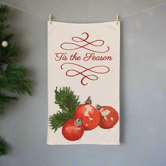 Hand Towel "Tis the Season" Art by Janet Hoard