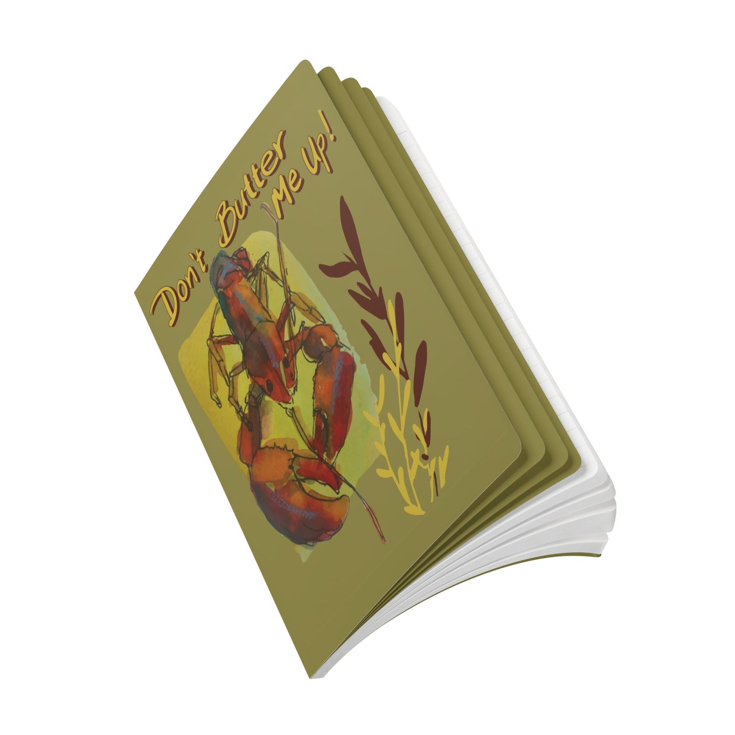 Lobster Notebook | Coastal Nautical Softcover Journal