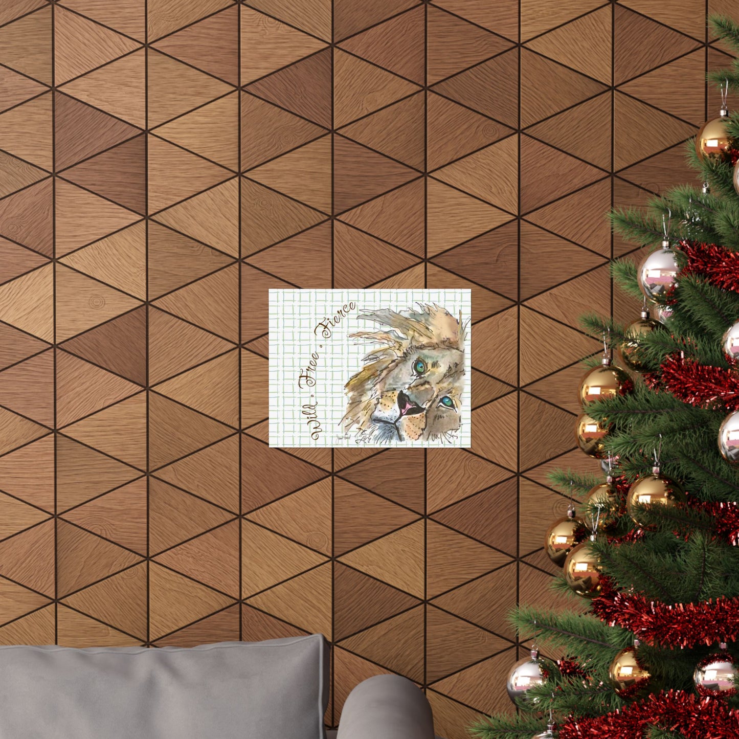 Poster - Horizontal "Wild Free Fierce" by Janet Hoard