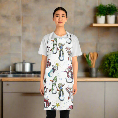 Snowman Apron | Chilly Chums Cute Winter Cooking Apron