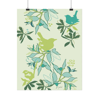 Canopy Mist Wall Art | Soft Green Botanical Watercolor Print