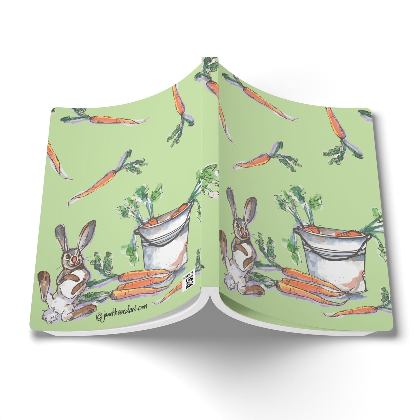 Rabbit Notebook | Whimsical Bunny Softcover Journal