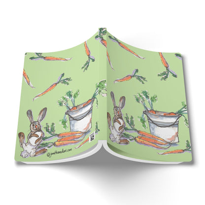 Rabbit Notebook | Whimsical Bunny Softcover Journal