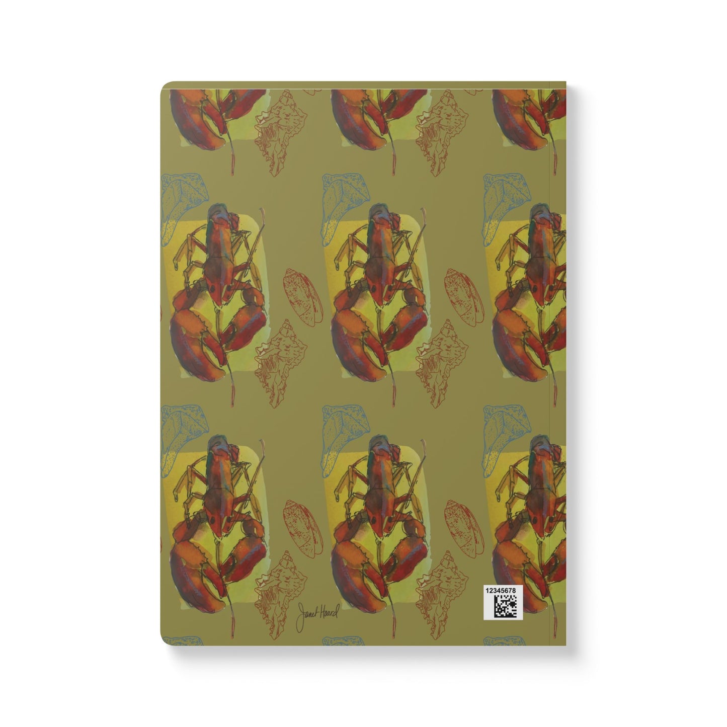 Lobster Notebook | Coastal Nautical Softcover Journal