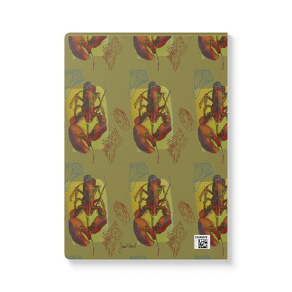 Lobster Notebook | Coastal Nautical Softcover Journal