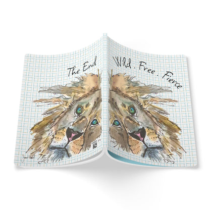 Lion Journal | Wild Free Fierce Inspirational Notebook