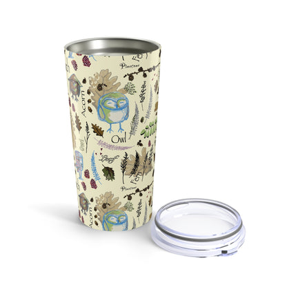 Hoot and Harvest Tumbler | Owl 20oz Nature Cup