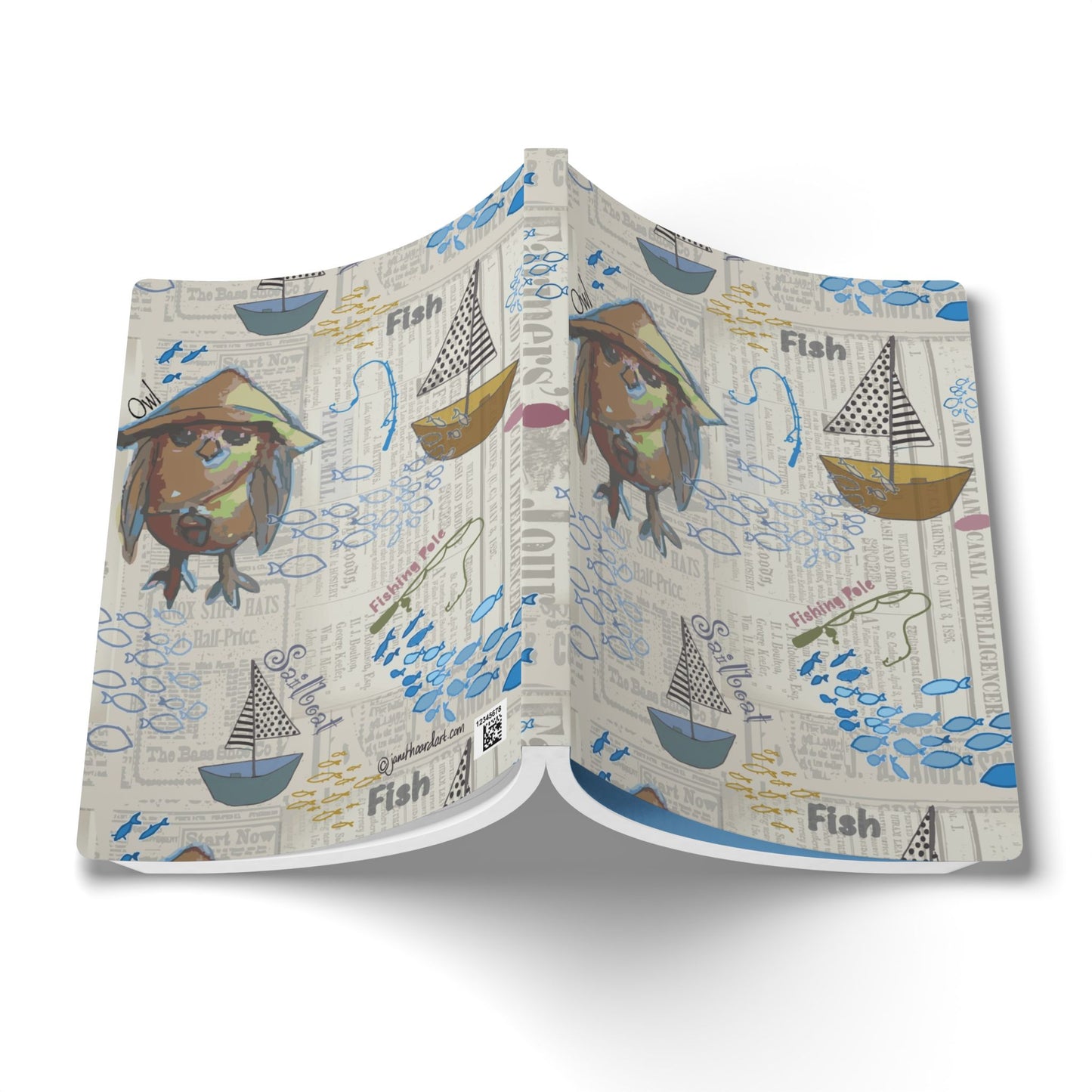 Nautical Journal | Sailboat Coastal Softcover Notebook