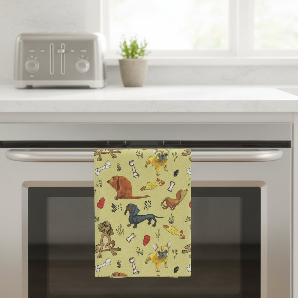 Dog Kitchen Towel | Doggie Delights Cute Pet Design
