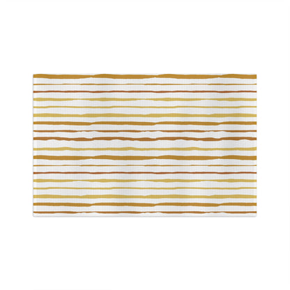 Striped Kitchen Towel | Golden Stripe Modern Design