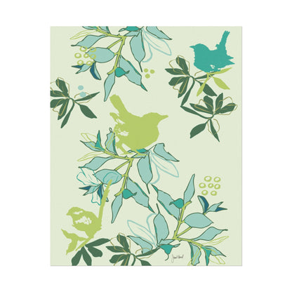 Canopy Mist Wall Art | Soft Green Botanical Watercolor Print