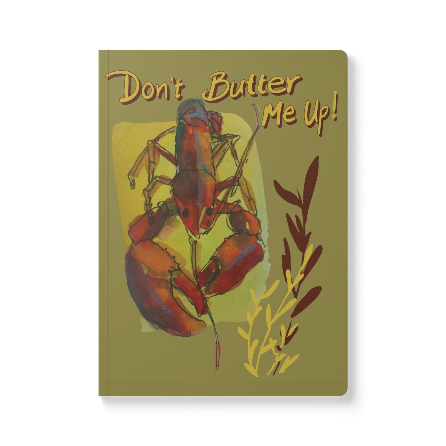 Lobster Notebook | Coastal Nautical Softcover Journal