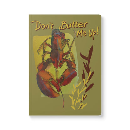 Lobster Notebook | Coastal Nautical Softcover Journal