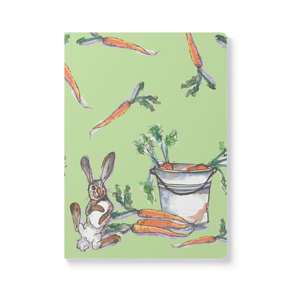 Rabbit Notebook | Whimsical Bunny Softcover Journal