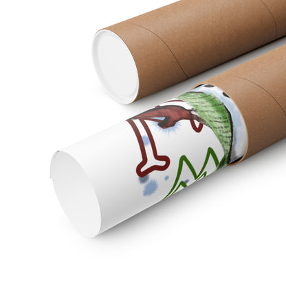 Snow Poster | I Love Snow Cute Winter Wall Art