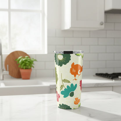 Rooster Tumbler – Across the Fence Farmhouse Design | 20oz Stainless Steel Cup