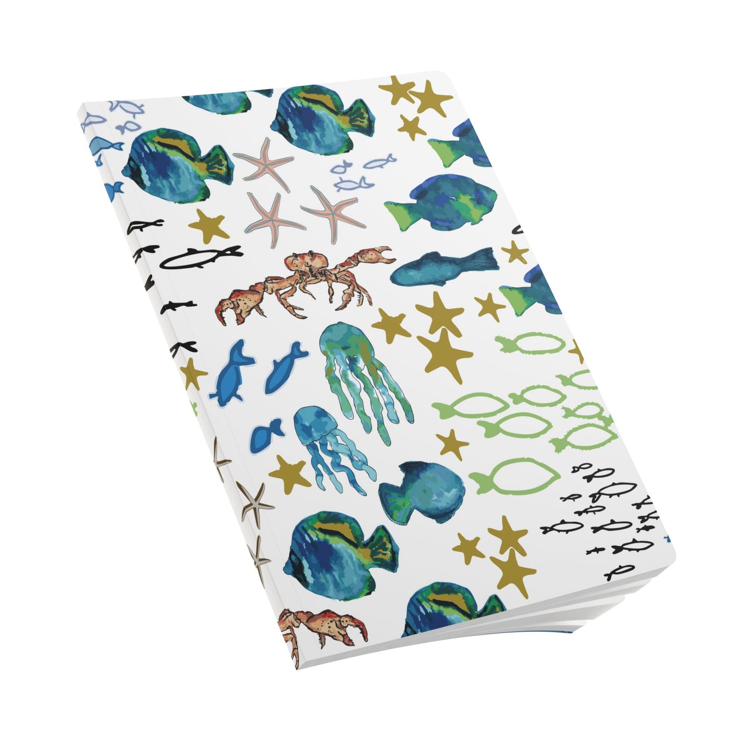 Ocean Notebook | Underwater Sea Life Softcover Journal