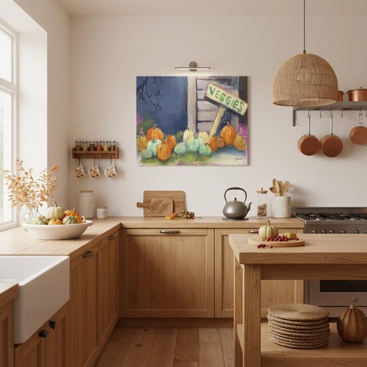 Poster -"Pumpkin Patch Market" by Janet Hoard