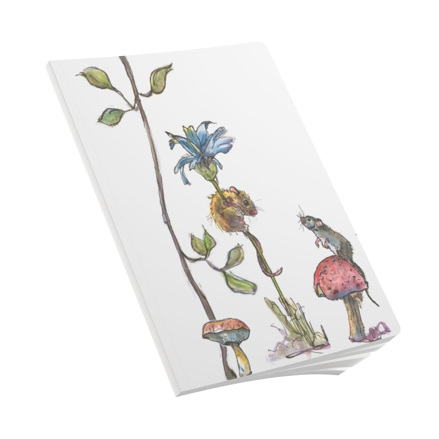 Mouse Notebook | Whimsical Cottagecore Softcover Journal