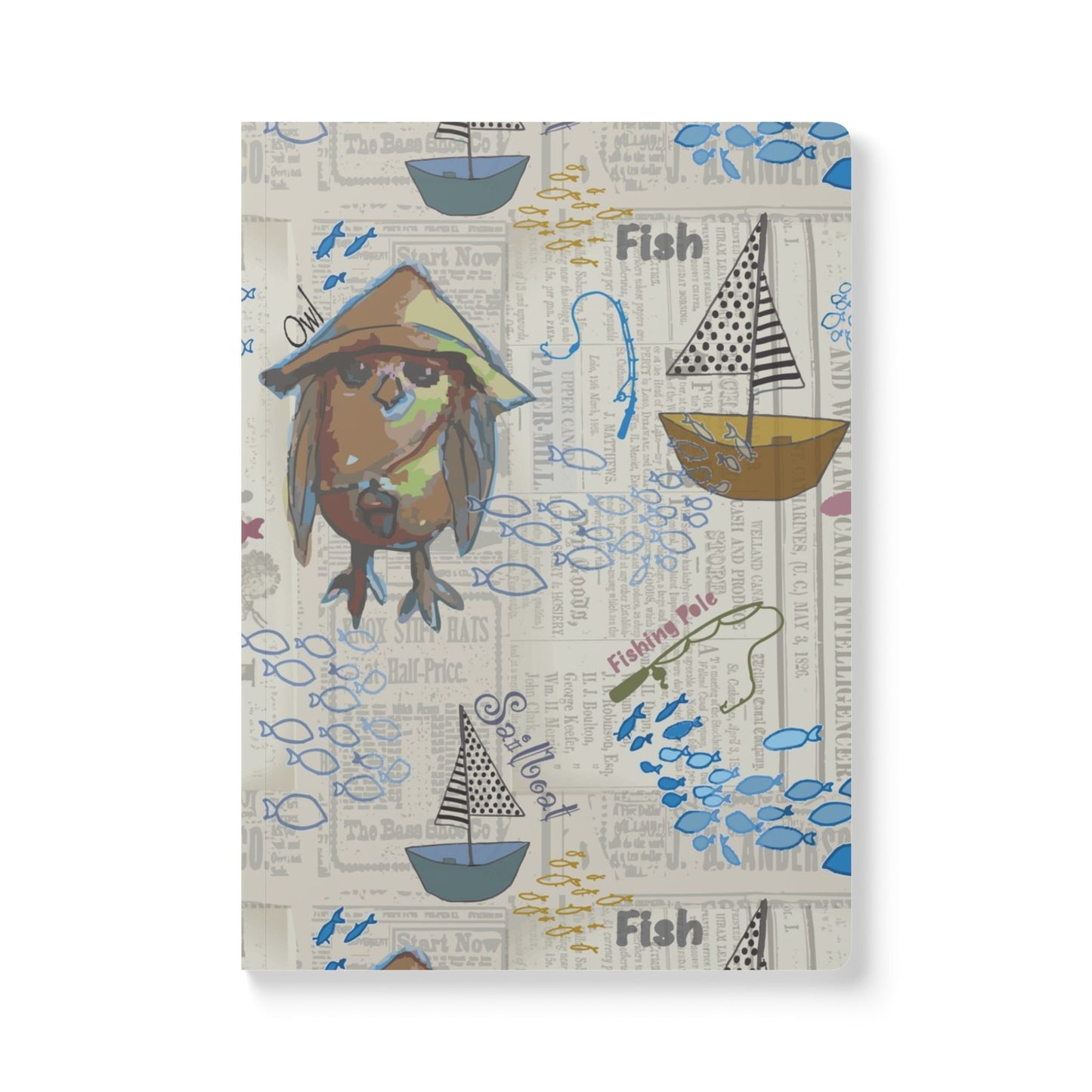 Nautical Journal | Sailboat Coastal Softcover Notebook