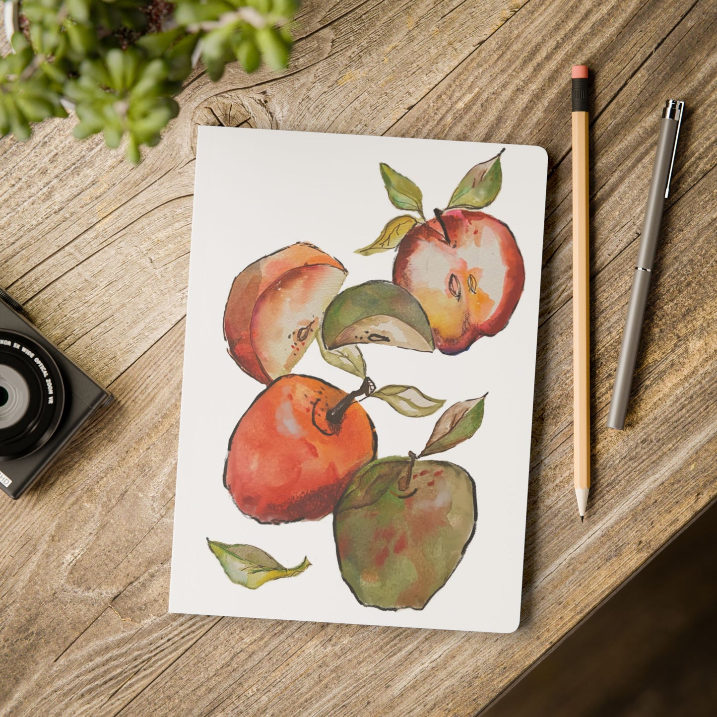 Apple Notebook | Watercolor Orchard Softcover Journal