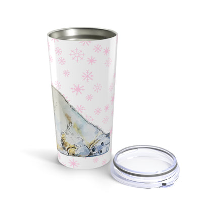 Polar Bear Tumbler | Snow Day Snooze Cute Winter Cup