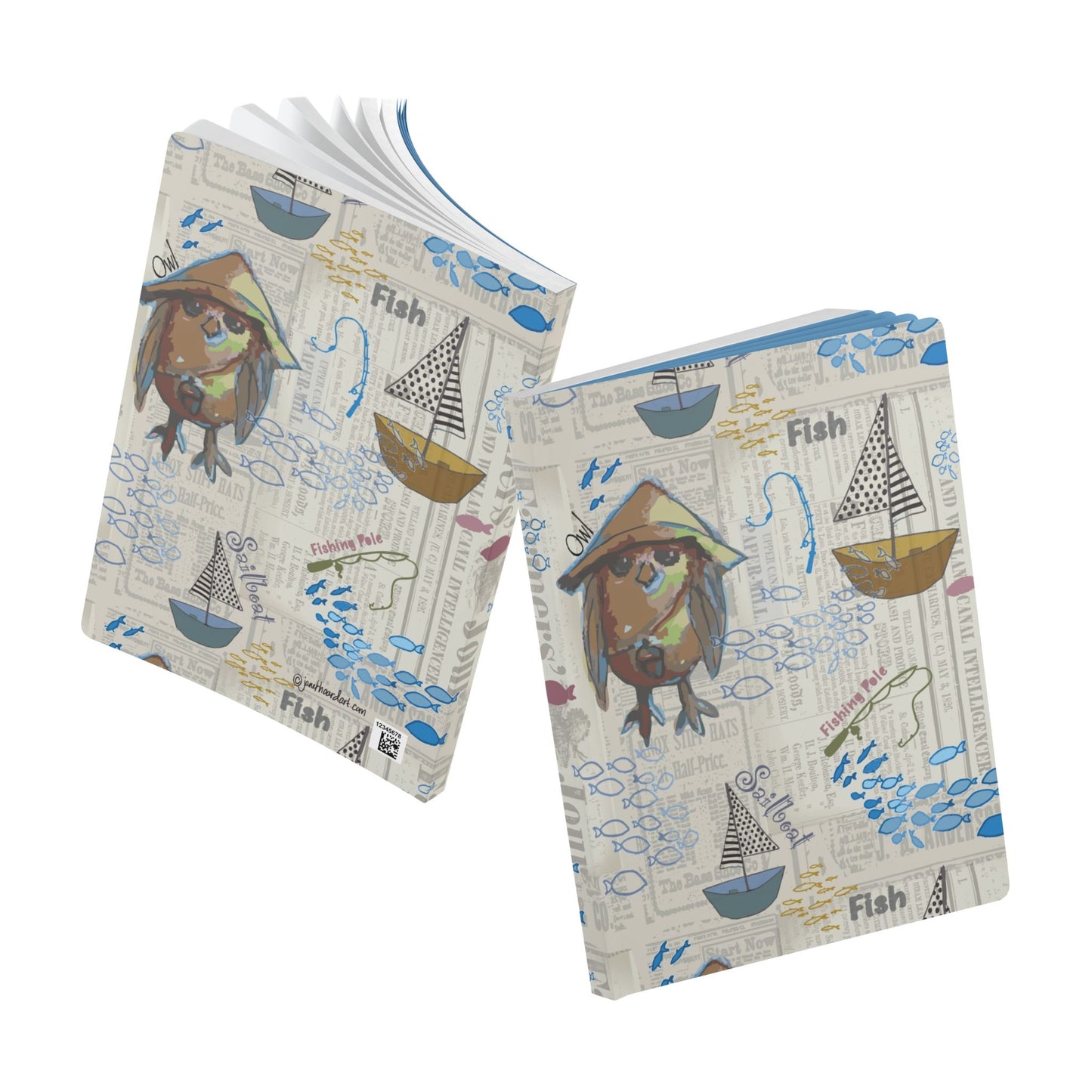 Nautical Journal | Sailboat Coastal Softcover Notebook