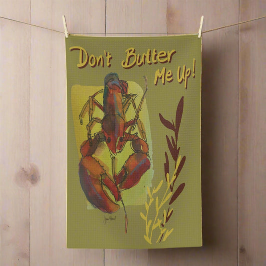 Kitchen Towel Microfiber "Butter Me Up" by Janet Hoard