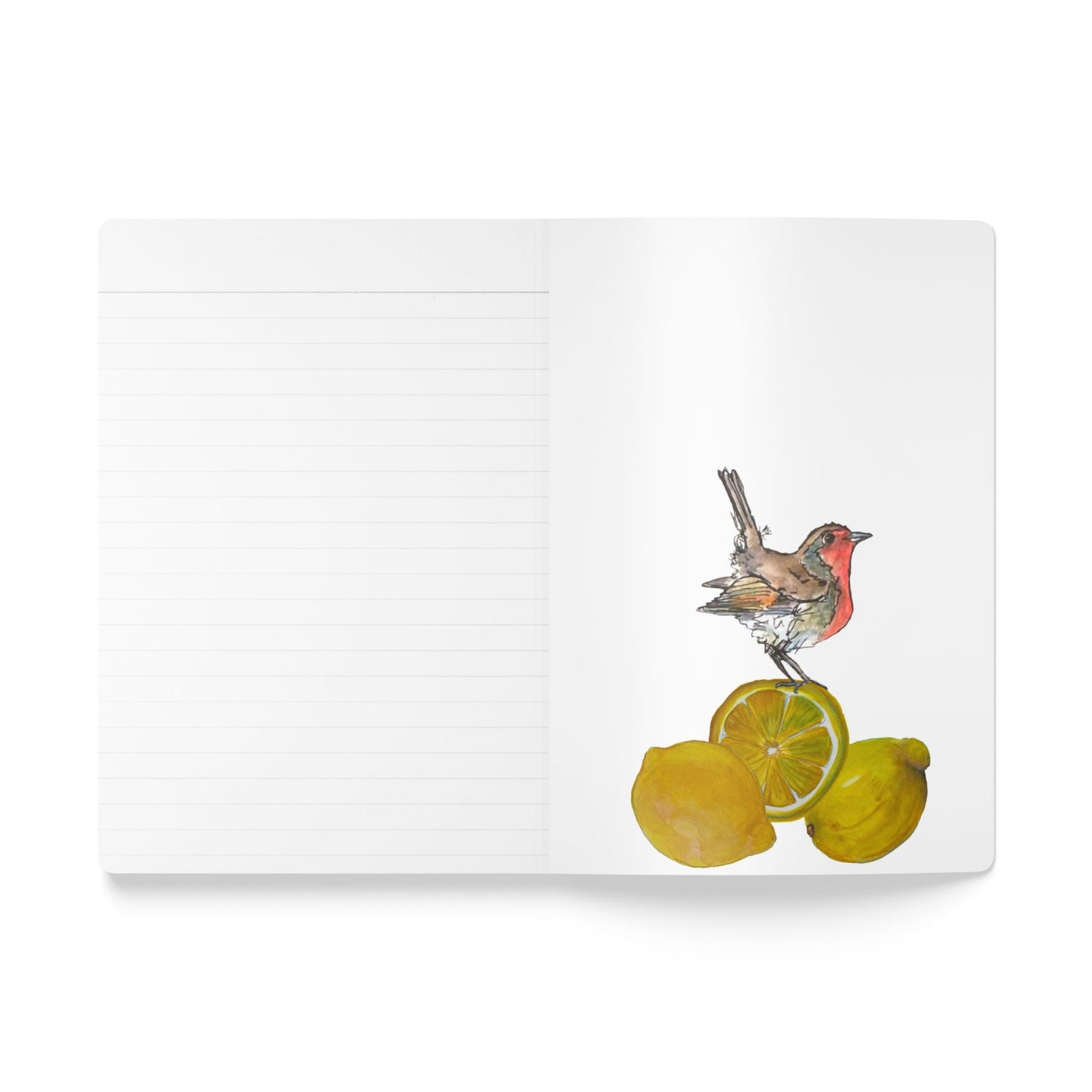 Lemon Notebook | Bright Citrus Softcover Journal