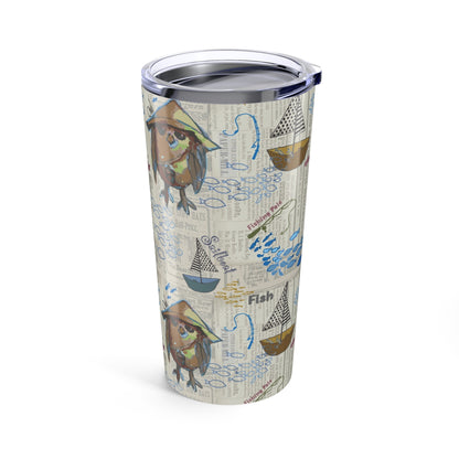 Sail Away Tumbler | Nautical 20oz Travel Cup