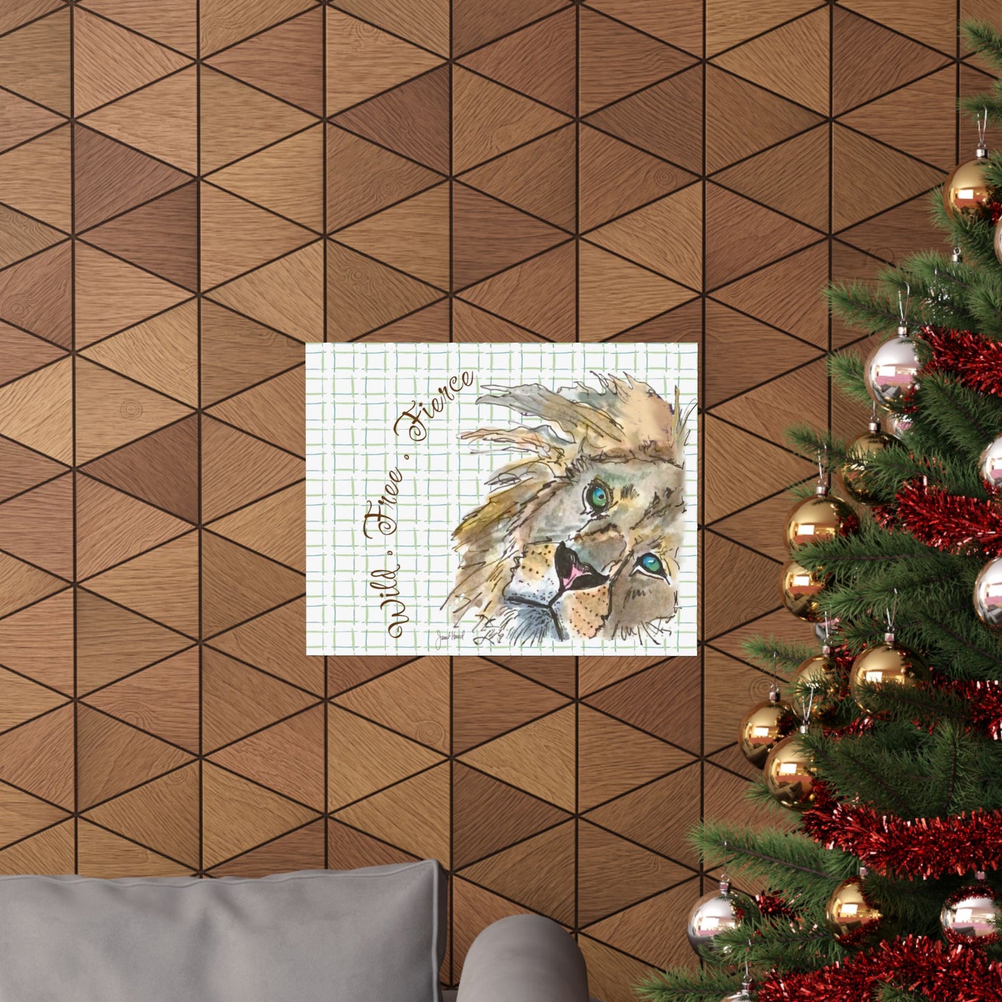 Poster - Horizontal "Wild Free Fierce" by Janet Hoard