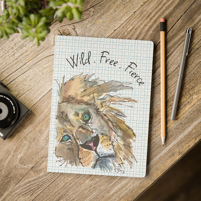 Lion Journal | Wild Free Fierce Inspirational Notebook