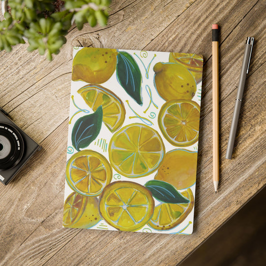 Lemon Notebook | Bright Citrus Softcover Journal