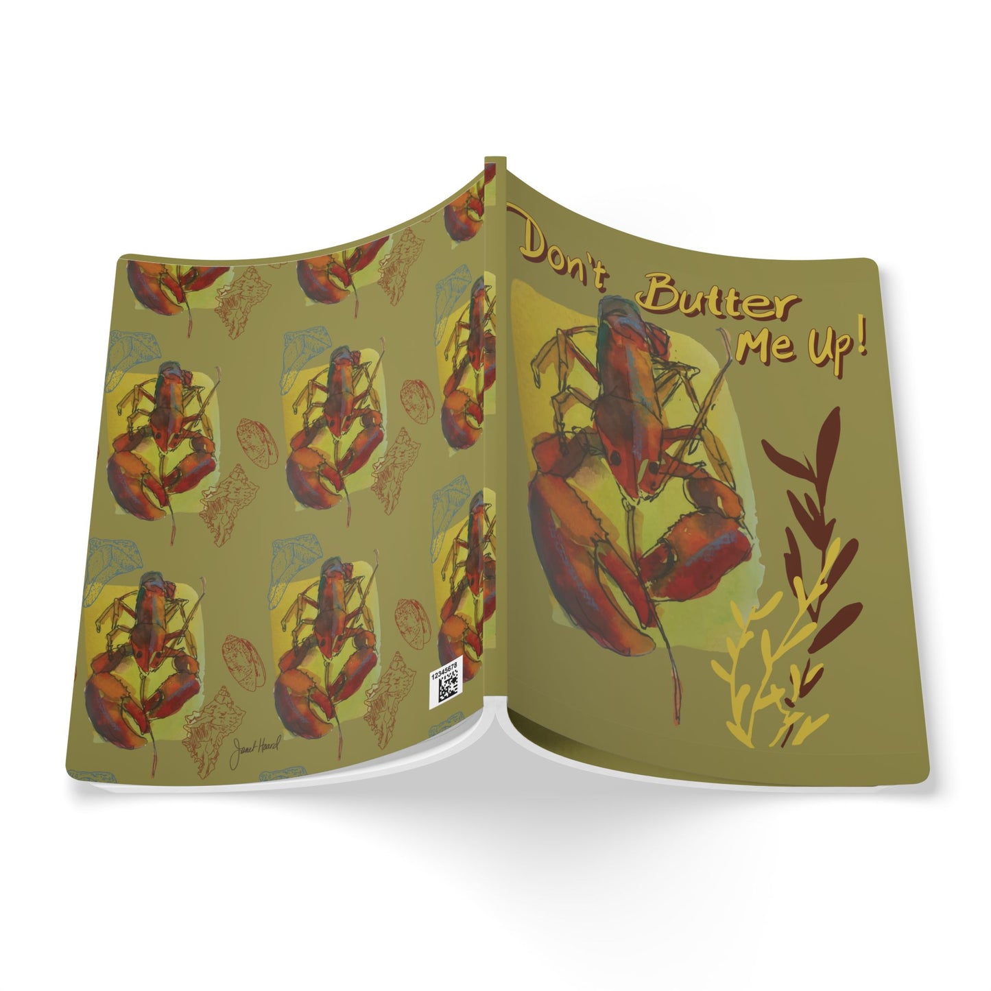 Lobster Notebook | Coastal Nautical Softcover Journal